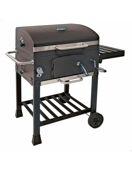 Barbecue à Charbon avec Couvercle et Roulettes Aktive 102 x 65 x 104 cm