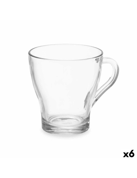Tasse de café et de thé Vivalto 1 Transparent verre 280 ml (6 Unités)