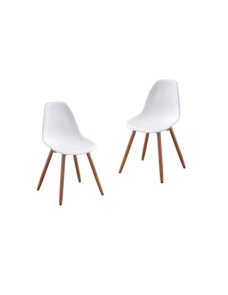 Lot de 2 chaises de jardin PP - 50 x 55 x 85,5 cm