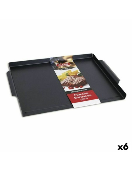 Plaque à griller lisse pour barbecue Algon (36 x 29 cm)