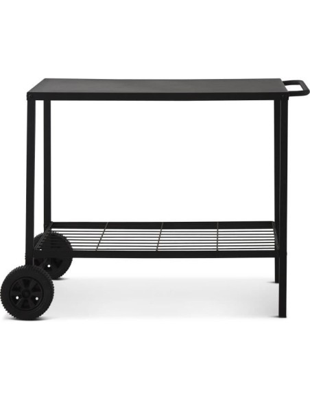 Chariot pour plancha en acier BRASERO - 100 cm - 2 roulettes