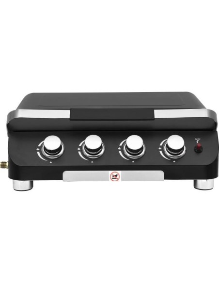 Plancha a gaz - COOKING BOX - PALMA - 4 feux - 69 X 51 X 35 cm - Noir