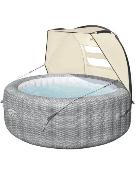 Auvent pour spa gonflable Lay-Z-Spa - BESTWAY - Protection anti-UV - Fenetres en maille - Stabilisation