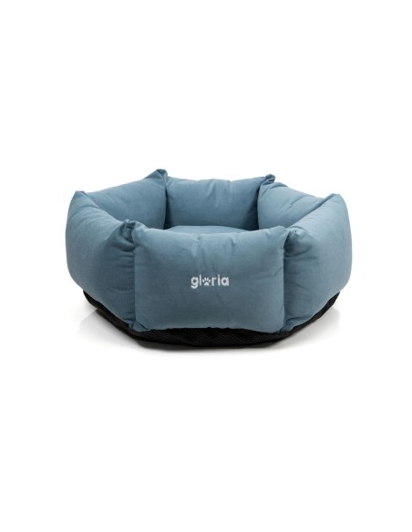 Lit pour chien Gloria Hondarribia Bleu 60 x 60 cm Hexagonal