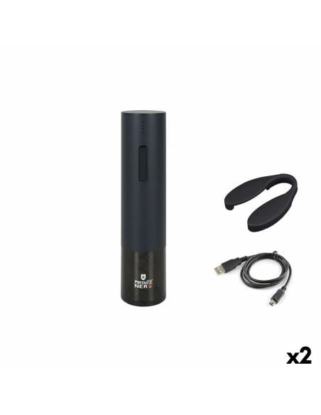 Tire-bouchon Électrique Percutti Nero Noir (2 Unités)