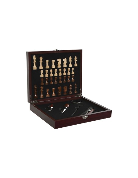 Set d'Accessoires pour Vin Home ESPRIT Marron Bois MDF 24 x 19 x 5 cm