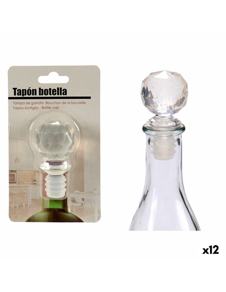 Bouchon hermétique pour bouteille Transparent 3,5 x 14,5 x 8,5 cm Ballon (12 Unités)
