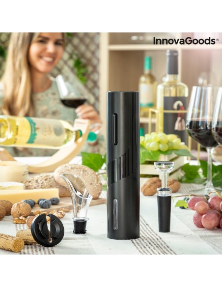 Tire-bouchon Électrique avec Accessoires pour le Vin Corking InnovaGoods
