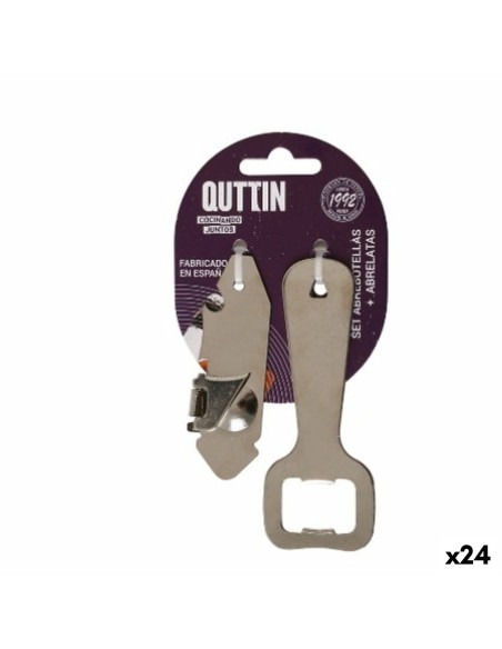 Ouvre-boîtes Quttin Ouvre-bouteille Lot 2 Pièces (24 Unités)