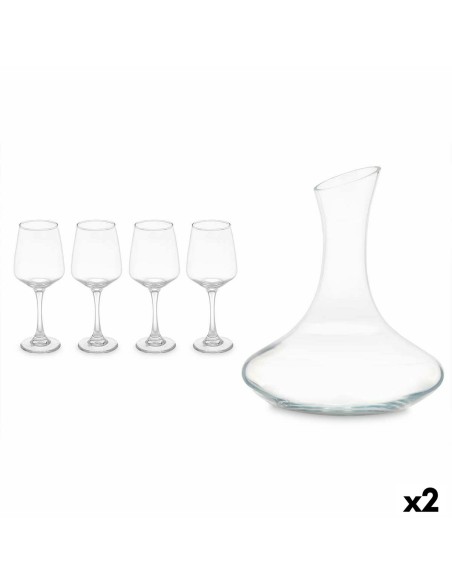 Set à Vin Transparent verre 420 ml 1,8 L (2 Unités)