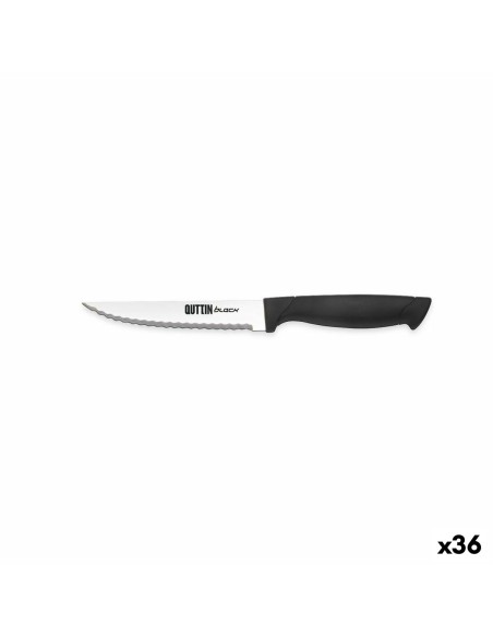 Couteau dentelé Quttin Black 11 cm (36 Unités)