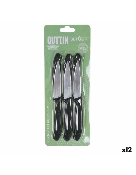 Jeu de couteaux d'éplucheur Quttin Basic 6 Pièces 19,5 x 2 x 1 cm (12 Unités)