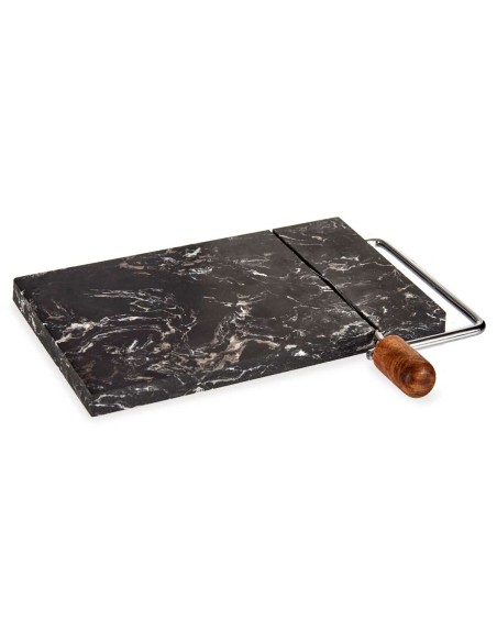 Planche à découper Noir Bois d'acacia Marbre (15 x 1,5 x 22 cm)