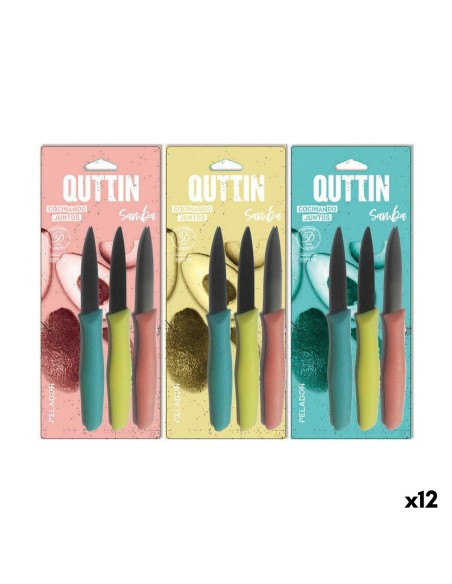 Ensemble de Couteaux Quttin Samba 3 Pièces 19,5 x 2 x 1 cm (12 Unités)