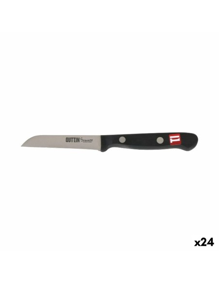 Eplucheur Quttin Sybarite Noir Argenté 8 cm (24 Unités)