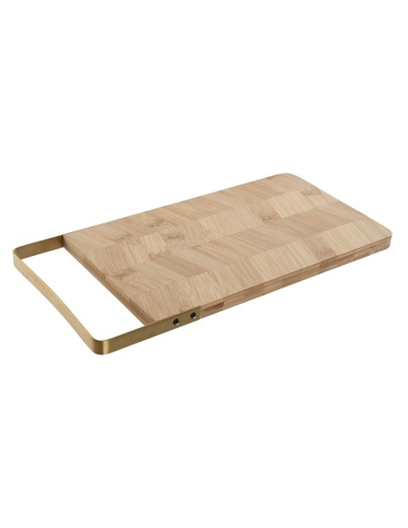 Planche à découper Home ESPRIT Doré Naturel Métal Bambou 35,5 x 17,5 x 1,5 cm
