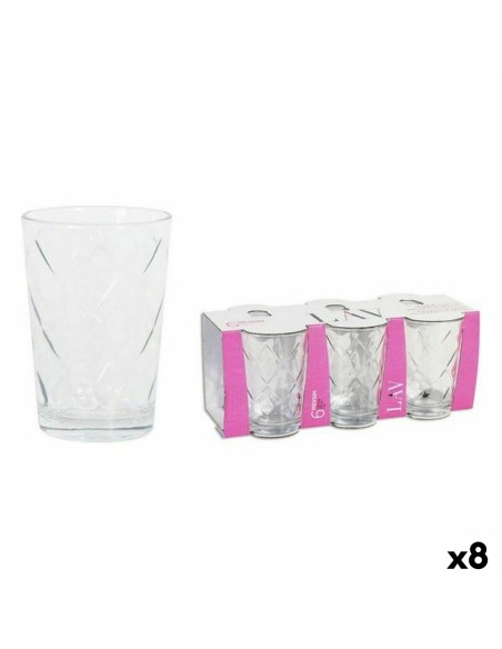 Set de Verres LAV LV-MEV220E 6 Pièces (8 Unités) (205 ml)