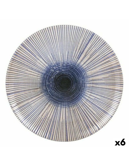 Assiette plate La Mediterránea Irys Porcelaine (6 Unités) (Ø 26 cm)