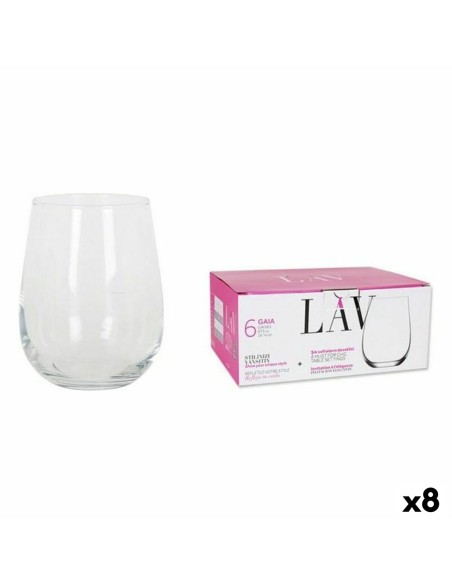 Set de Verres LAV 77949 6 Pièces (8 Unités) (475 ml)