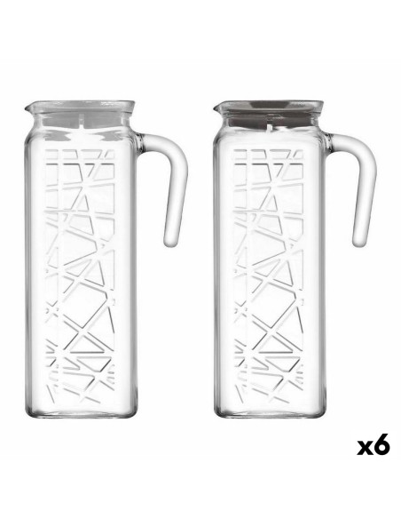 Pichet LAV Line Transparent Verre (6 Unités) (1,2 L)