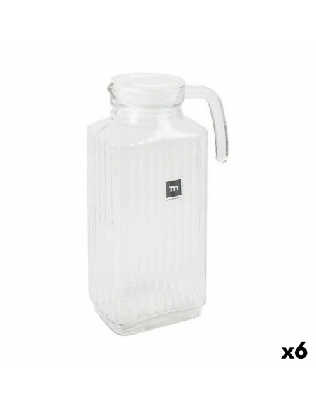 Carafe avec Couvercle et Doseur La Mediterránea Chrysler 1,8 L verre (6 Unités)