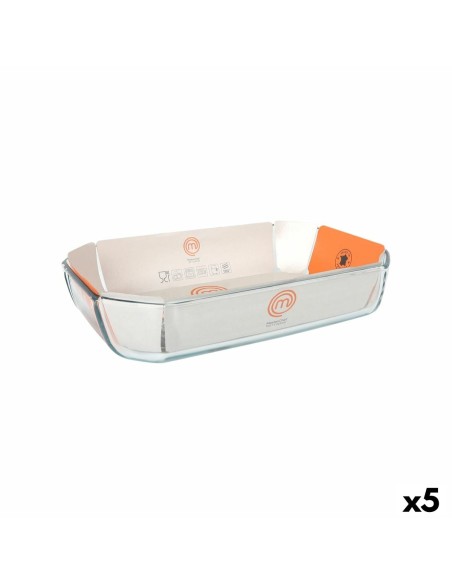 Plat à Gratin MasterChef Rectangulaire 3,2 L 33 x 22 x 6,5 cm 33 x 22 cm (5 Unités)