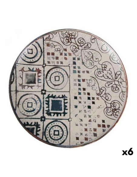 Assiette plate La Mediterránea Grecia Porcelaine (6 Unités)