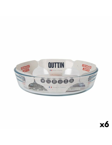 Plat de Four Quttin   verre 1,7 L ø 23 x 5,3 cm (6 Unités)