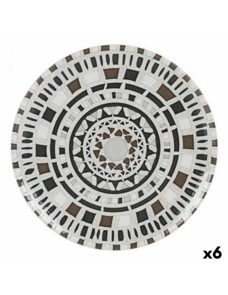 Assiette plate La Mediterránea Barroc Porcelaine (6 Unités) (Ø 26 cm)