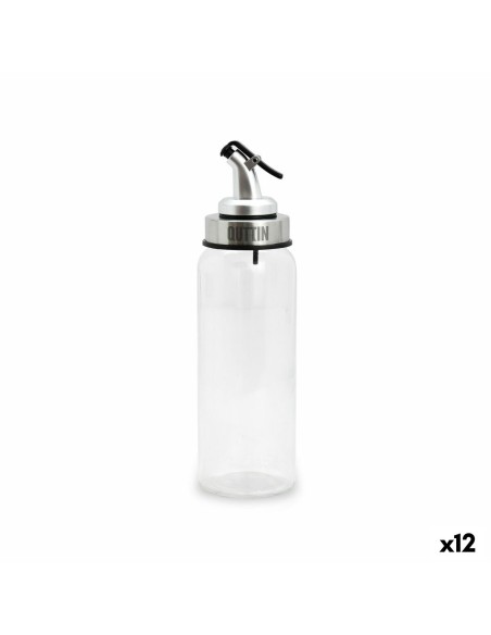 Huilier Quttin Transparent Argenté verre 5,5 x 5,5 x 20,5 cm (12 Unités)