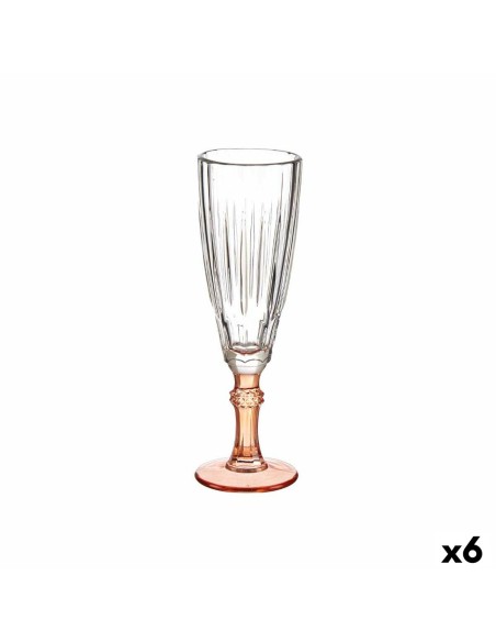 Coupe de champagne Exotic Verre Saumon 6 Unités (170 ml)