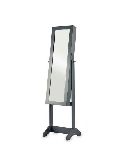 Miroir Porte-bijoux Gris Bois MDF (36 x 140 x 36,5 cm)