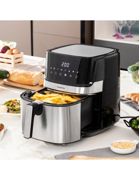 Friteuse sans Huile InnovaGoods Fryinn Pro 5500 Noir Acier inoxydable 1700 W 5,5 L