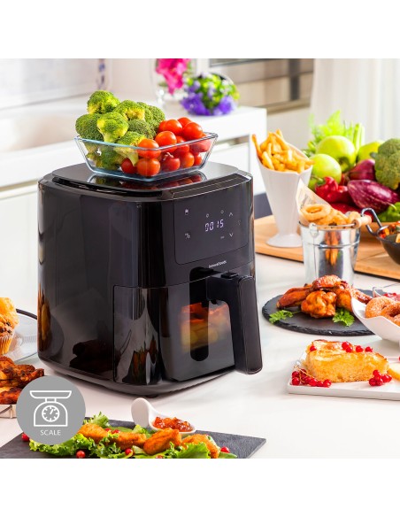 Friteuse sans huile avec balance InnovaGoods Fryinn Balance 5000 Noir Acier inoxydable 1500 W 5 L