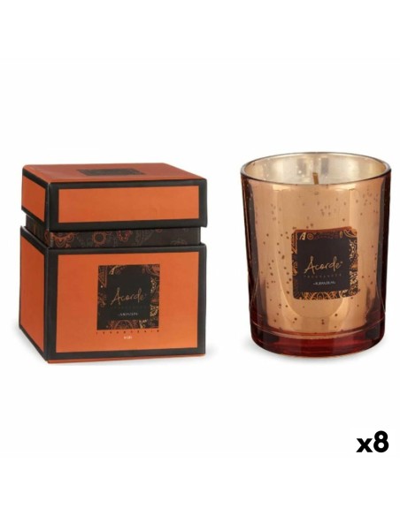 Bougie Parfumée Canelle Orange 8 x 9 x 8 cm (8 Unités)
