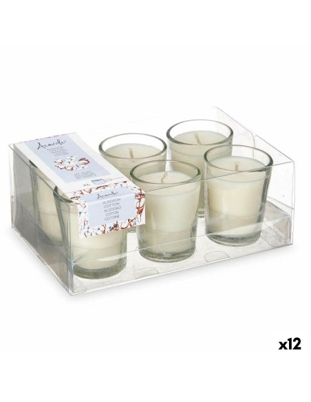 Ensemble de Bougies Parfumées 16 x 6,5 x 11 cm (12 Unités) Verre Coton
