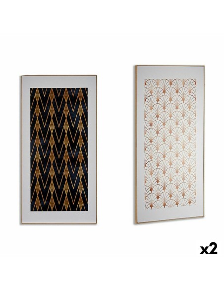 Toile Géométrique 61,5 x 3 x 121,5 cm (2 Unités)