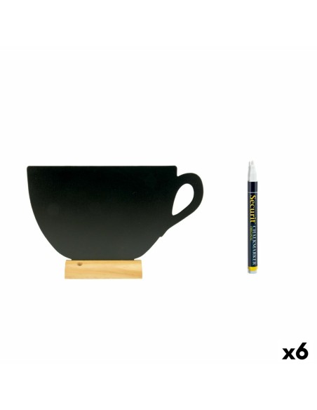 Ardoise Securit Avec support Tasse 21,3 x 33,5 x 6 cm