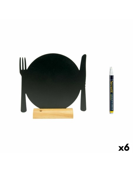Ardoise Securit Avec support Couverts 24 x 25,3 x 6 cm