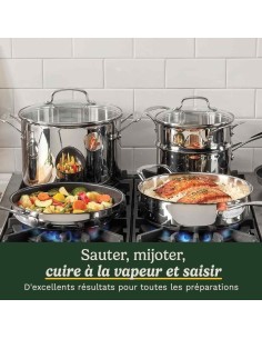 Batterie de cuisine - Tous feux dont induction - CUISINART - 77-11G - Acier inoxydable - 11 pieces 2