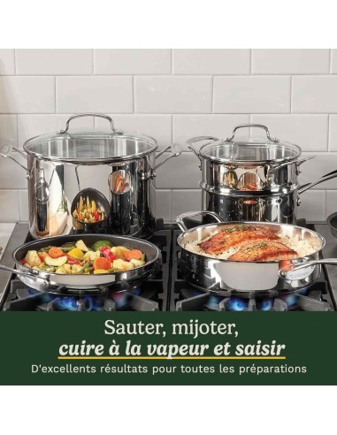 Batterie de cuisine - Tous feux dont induction - CUISINART - 77-11G - Acier inoxydable - 11 pieces – CUISINART (Batterie De Cuisine) | STORE PRO SHOP 
