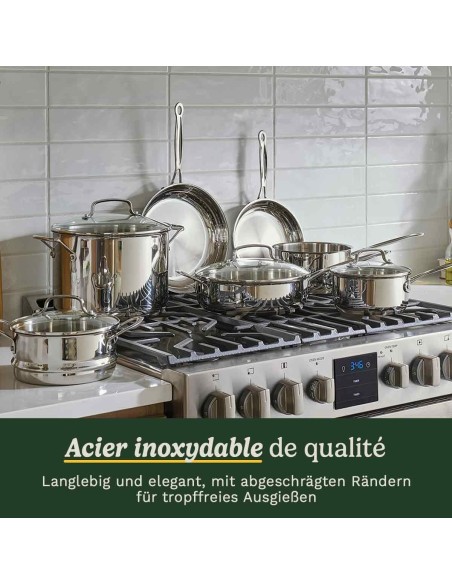 Batterie de cuisine - Tous feux dont induction - CUISINART - 77-11G - Acier inoxydable - 11 pieces – CUISINART (Batterie De Cuisine) | STORE PRO SHOP 