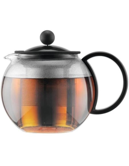 ASSAM - Théiere a piston BODUM  , couvercle plastique, filtre en inox, 0.5 l