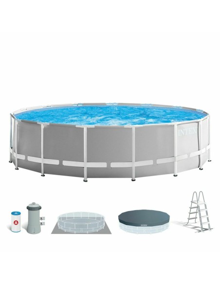 Piscine Démontable Intex Prism Frame Gris 16.805 l 457 x 122 cm