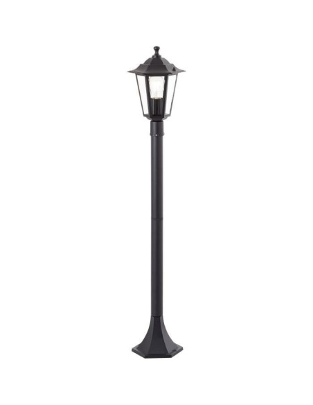 Potelet extérieur - BRILLIANT - CARLEEN - noir - métal/verre - E27 max 60W - IP44