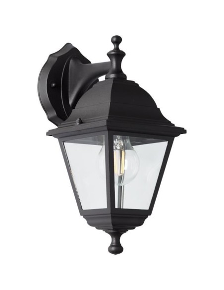 Applique extérieure descendante - BRILLIANT - NISSIE noir - E27 1x60W