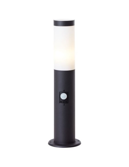 Potelet extérieur avec détecteur de mouvement DODY E27 - BRILLIANT - Noir - Certification IP44