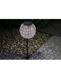 Décoration métal a énergie solaire - Design rétro - GALIX - 1 LED blanche - 8 heures d'éclairage - 10 Lumens 2
