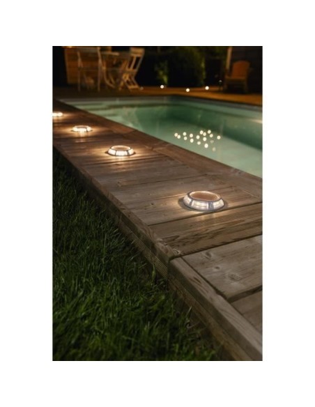 Spot solaire en aluminium 15 lumens blanc chaud - GALIX - Classique - Energie solaire - Extérieur