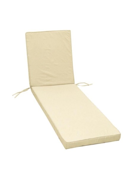 JARDIN PRIVE Coussin bain de soleil MONTE CARLO - 185 x 55 x 6 cm - Ivoire